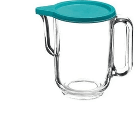 نمای کناری پارچ شیشه‌ای درب‌دار ISFAHAN GLASS